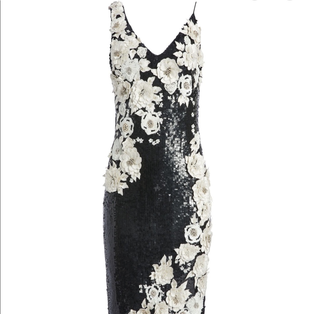Alice + Olivia FRANCIE SEQUIN FITTED Dress - Picture 2 of 4